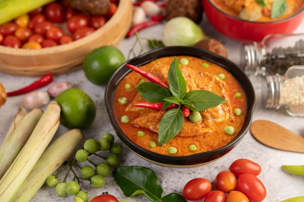 Recette avec du curry rouge