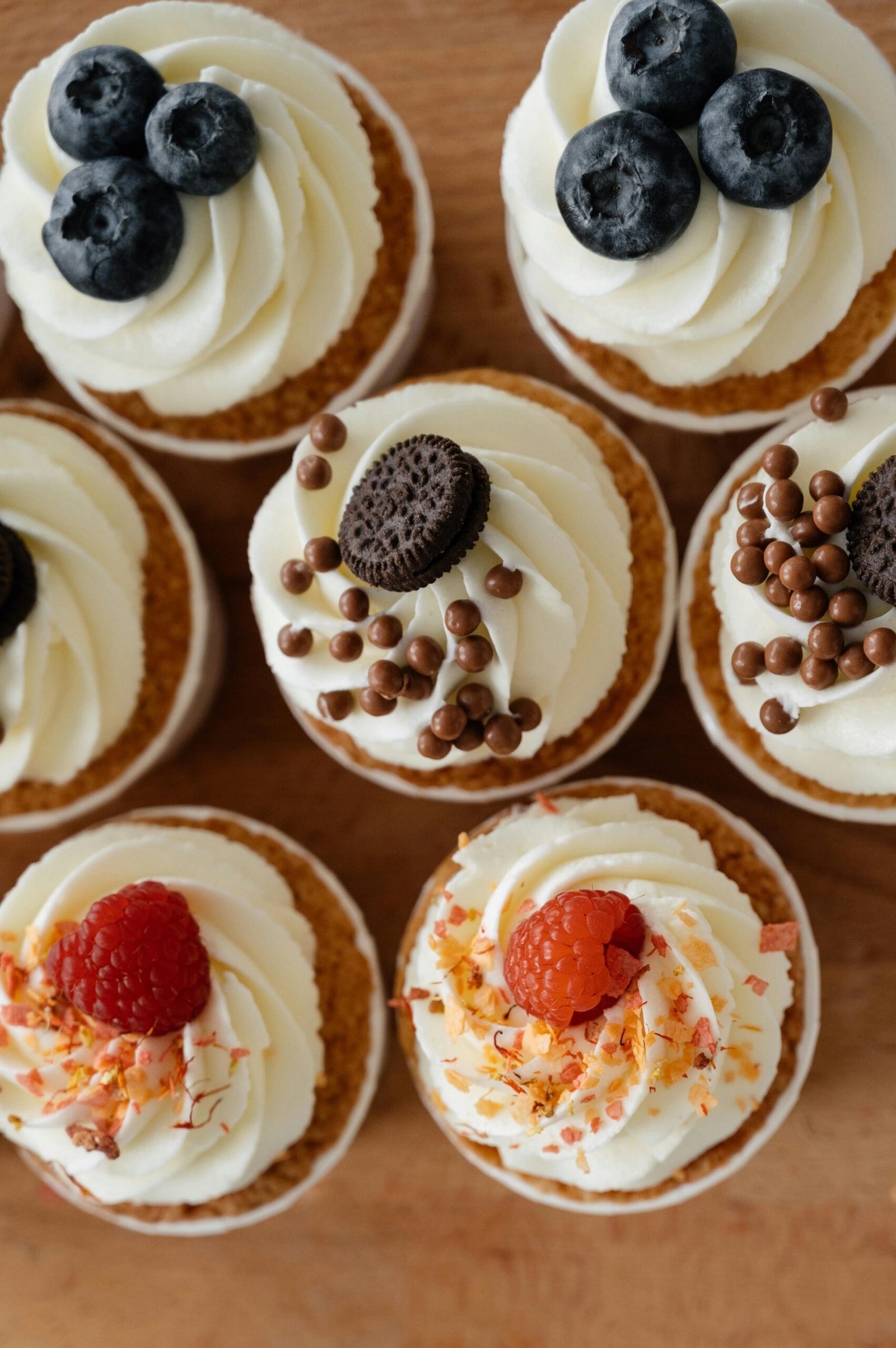 Cupcake avec une ganache vanille