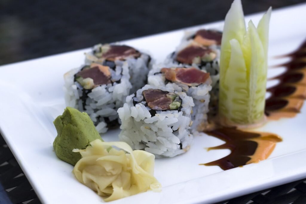 Sushi au wasabi 